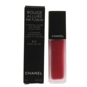Chanel Red Lipstick Rouge Allure Ink Fusion Liquid Lip Colour 812 Rose Rouge - Picture 1 of 3