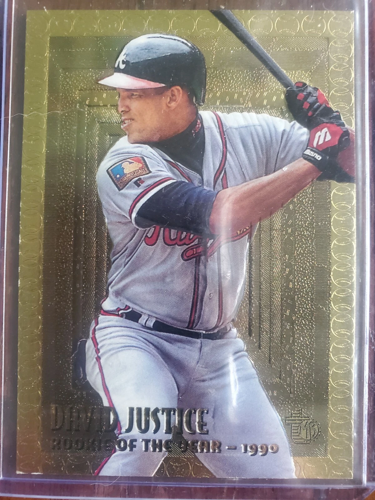 1995 Topps Embossed Golden Idols David Justice #101