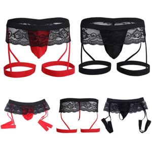 Sexy Spitzenhöschen Für Herren Tanga Shorts Höschen Schwule Unterwäsche / - Picture 1 of 11