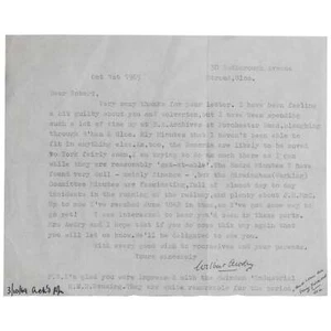 Wilbert Awdry / Typed Letter Signed about railroad research by the author 1969 - Picture 1 of 1