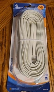 AT&T SOUTHWESTERN BELL 3 LINE JACK CORD ( 1 - 2 or 3 lines ) White 50 FEET - Picture 1 of 3