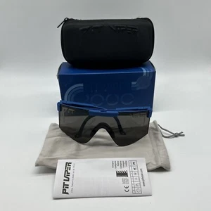 Pit Viper 2000 The Seaman Ballistic Safety Glasses Smoke Blue Frames - Picture 1 of 4