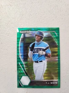 T.J. White- 2021 Prizm Draft Picks #PDP143- Green Pulsar Prizm (RC) NM - Picture 1 of 2
