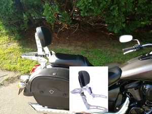 Sissy Bar Backrest with Luggage Rack For Kawasaki Vulcan 900 VN 900 09 to 23 USA - Picture 1 of 11