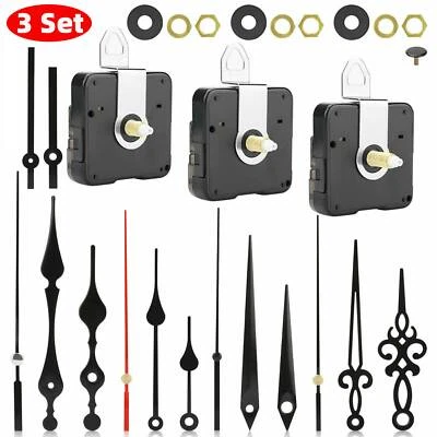 DIY Clock Movement Quartz Mechanism Wall Replacement Repair Tool Parts Hands Kit - Image 1 of 4