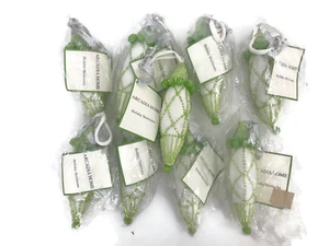 Juego de 9 adornos de tela con cuentas para árbol de Navidad reliquias de vacaciones Arcadia Home - Imagen 1 de 4