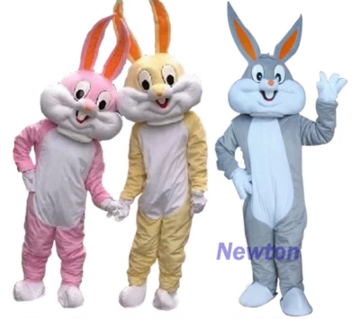 Easter Rabbit Mascot Costume Animal Cartoon Bunny Fancy Dress Cosplay Party Toy - Image 1 of 4