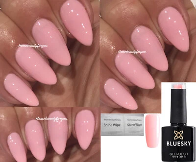 BLUESKY GEL NAIL POLISH PINK BE DEMURE LIGHT FLIRTATION 80622 UV LED SOAK OFF