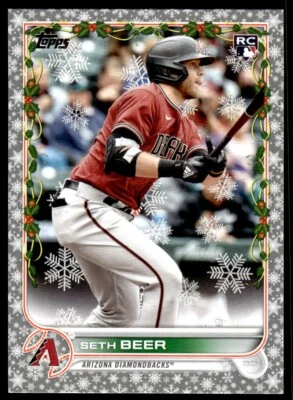 2022 Topps Holiday METALLIC RC Seth Beer Rookie Arizona Diamondbacks #HW114 R59 - Image 1 of 2