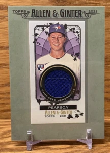 NATE PEARSON Relic Rookie | 2021 Allen & Ginter Toronto BLUE JAYS RC - Picture 1 of 2