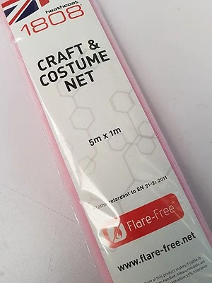 UK MADE NON BRANDED HELLROSA - TÜLLNETZ STOFF - 10/25/50/100 MTRS x 100 cm breit (PACKUNGEN)