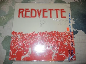 SIGNED Redvette - Self Titled - 1982 Redvette MS-401 LP - RED Vinyl - NM - Picture 1 of 6