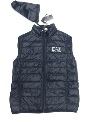 EA7 Emporio Armani Men's Navy Quilted Puffer Down Packable Full Zip Vest $225 - Image 1 of 4