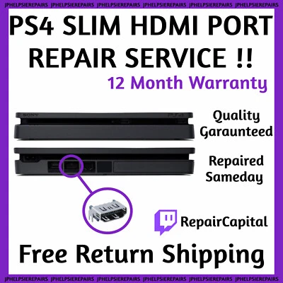 PS4 Slim HDMI Port Repair Replacement Professional Service No Fix No Fees - Image 1 of 2