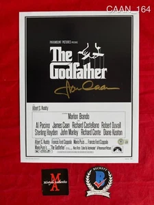 JAMES CAAN AUTOGRAPHED SIGNED 11x14 PHOTO! THE GODFATHER! BECKETT COA! SONNY! - Picture 1 of 9