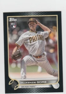 2022 Topps Mini Black Parallel SP Mackenzie Gore #US81 Rookie RC SD Padres - Imagen 1 de 1