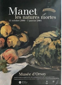 EDOUARD MANET POSTER ORIGINALE MOSTRA FRANCESE MUSEO D'ORSAY 69" X 47" ARROTOLATO - Foto 1 di 1