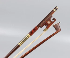 Advanced Snakewood Violin Bow 4/4 Hand Made Well Balanced snail tail Frog - Picture 1 of 5