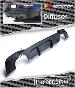 Carbon Fiber MP Rear Bumper Diffuser Quad fits BMW E92 3-Series Coupe M Sport - Picture 1 of 4