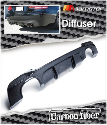Carbon Fiber MP Rear Bumper Diffuser Quad fits BMW E92 3-Series Coupe M Sport Foto 1 de 4
