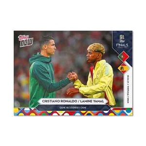 Tarjeta 8 preventa de Cristiano Ronaldo Lamine Yamal 2025 UEFA Nations League Topps AHORA - Imagen 1 de 2
