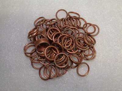 AIRCRAFT COPPER GASKETS 8955 BY PRATT & WHITNEY SET OF 100 EACH - Image 1 of 3