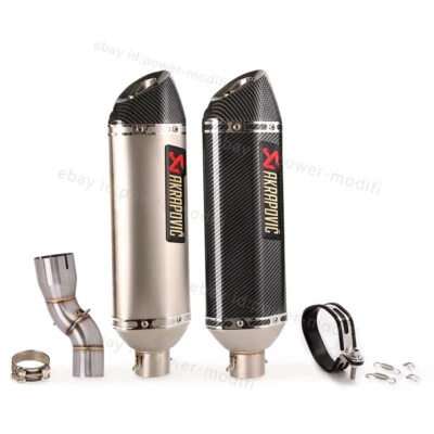 Sistema de puntas de tubo medio silenciador de escape negro deslizante para Honda CBR1000RR 2017-2025 Foto 1 de 4