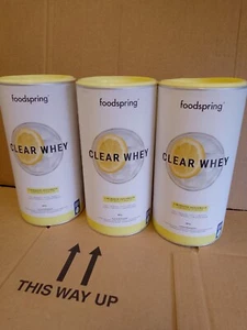 3 X Foodspring Whey protein Lemonade flavour, 480g