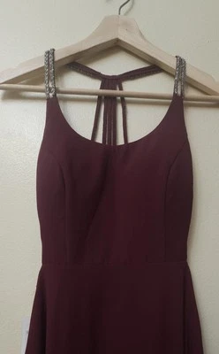 ModCloth Minuet Lace Sleeveless Burgundy Maxi Dress Size 6 - Image 1 of 4