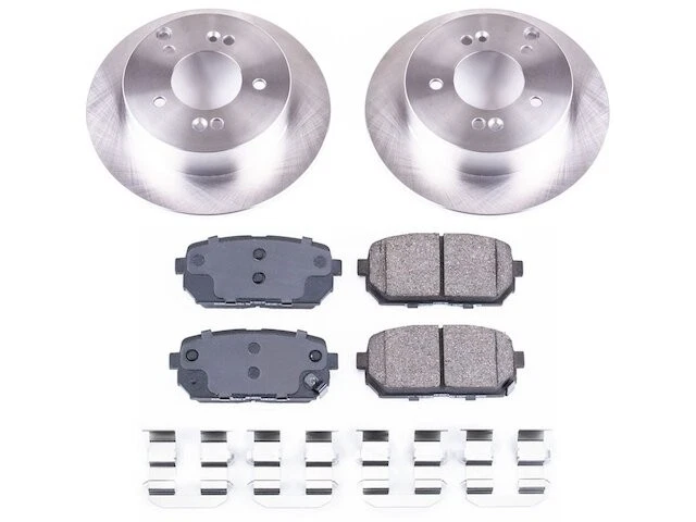 Kit de pastillas de freno trasero y rotor para 07-10 Kia Rondo YP27N8 Foto 1 de 1