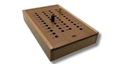 Scoring Track for Crokinole, Std Storage Box With Pegs! (no discs) 2022 Version - Image 1 of 4