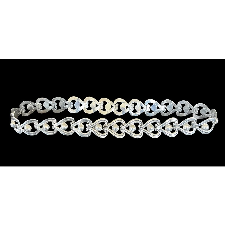 "Cinturón retro vintage R. Rivera Taxco México plata esterlina 30"" 206 g RARO" Foto 1 de 4