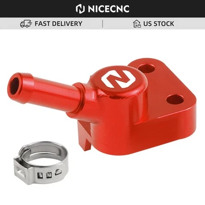 Riel de combustible de aluminio NICECNC para gas gas ex ec 250f 350f 450f mc450f 2021-2025 rojo Foto 1 de 4