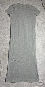 Maxi abito donna Lululemon LA relaxed manica corta 10 grigio elasticizzato performance - Foto 1 di 8