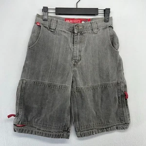 Vintage Old Navy Jean Shorts Boys 12 Black Faded Baggy Skater Carpenter Y2k 10" - Picture 1 of 10
