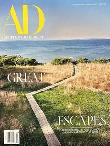 ARCHITECTURAL DIGEST MAGAZINE JUNE 2025 GREAT ESCAPES FREE US SHIP - Picture 1 of 1