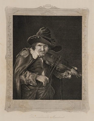 A. PAYNE (1812-1902), Der wandernde Musikant, Sst. Biedermeier Musik 1800-1849 - Bild 1 von 4