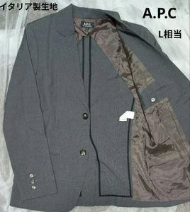 A.P.C. Summer Wool Tailored Jacket Gray Backless Italy S - Picture 1 of 10