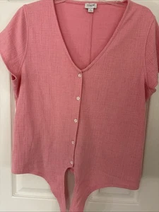 J Crew Top Size Large Pink - Picture 1 of 5