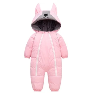 Baby Schneeanzug Overall Winter mit Kapuze Strampler Jungen Mädchen Säugling Sch - Bild 1 von 7