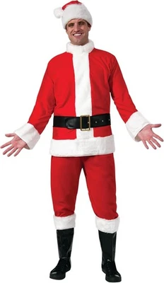 Rubies Flannel Santa Claus Suit for Adults, Men's Standard  - Image 1 of 4