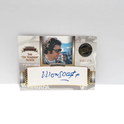 Tom The Mongoose McEwen 2012 Press Pass Autograph Auto Card 46/150 Nascar - Image 1 of 3