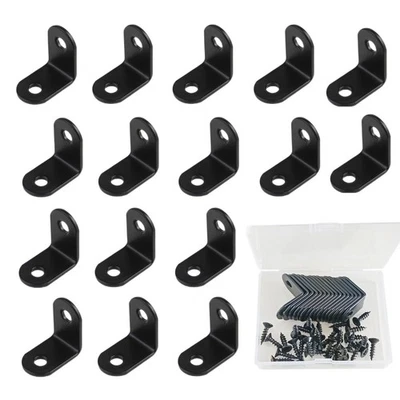 ELIMETA L Bracket Corner Brace Joint Right Angle 90 Degree Fastener Wood Support Shelves