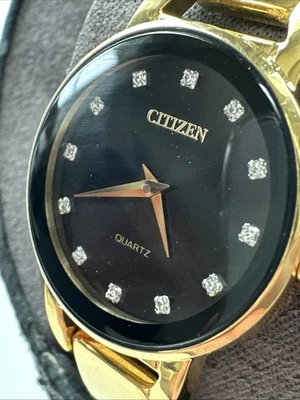 Reloj Brazalete Citizen Mujer Tono Dorado Acero Inoxidable Solo -Ez6372-69e Foto 1 de 4