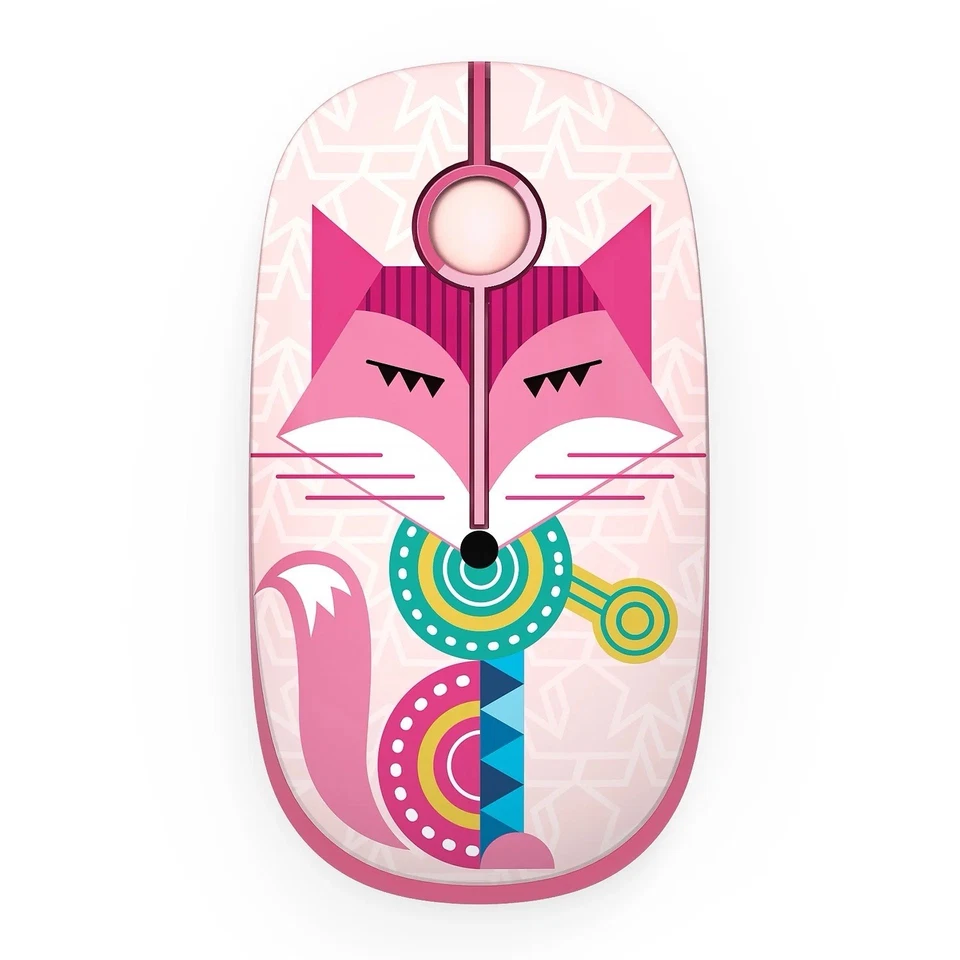 Jelly Comb 2.4G Slim Wireless Mouse with Nano Receiver Pink Fox - New in Box - Image 1 of 4