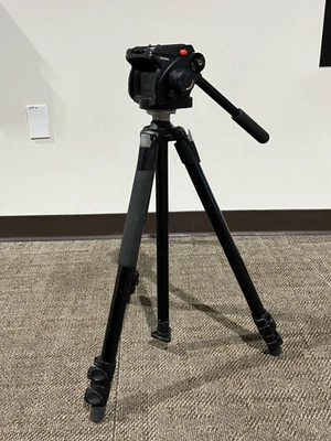 Manfrotto 503HDV Quick Release Fluid Head w/ Tripod 055XB - Image 1 of 4