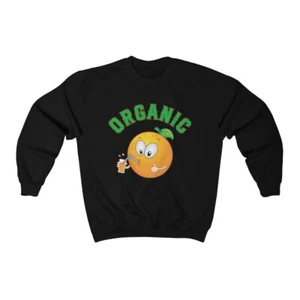 Larry June Organic Funny Heavy Blend Crewneck Sweatshirt - Picture 1 of 5