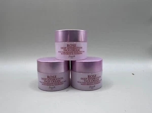 LOT OF 3 FRESH ROSE DEEP HYDRATION FACE CREAM 7ML*3 - Picture 1 of 1