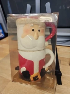 Santa Claus Stackable Mug Set, Jingle Bells Stacking Mug Set VINTAGE CHRISTMAS - Picture 1 of 6