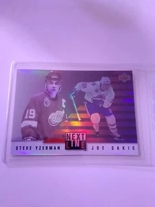 1993-94 Upper Deck Next In Line #NL3 Steve Yzerman/Joe Sakic Red Wings Avalanche - Picture 1 of 2
